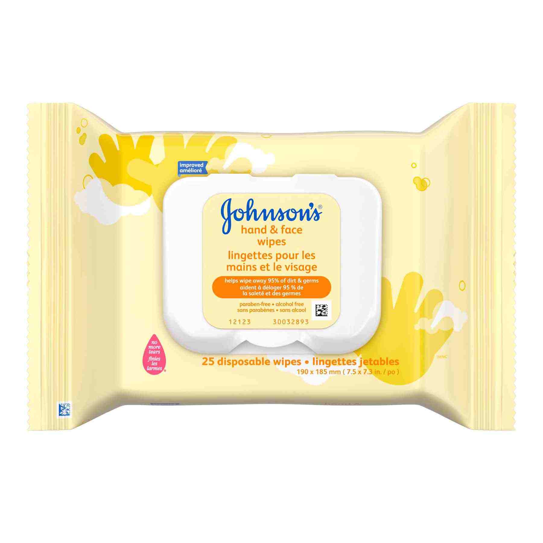 JOHNSON’S® Hand and Face Wipes