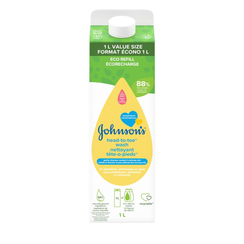 JOHNSON’S® Head-To-Toe® Wash Eco Refill Pack 1L