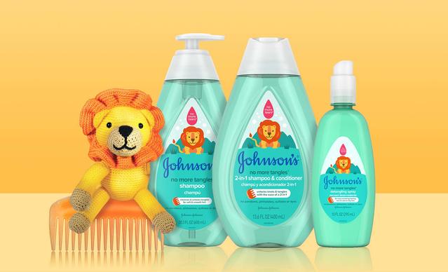 Johnson’s® No More Tangles® detangling toddler hair products collection