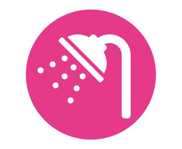 toddler hair care shower icon